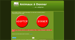 Desktop Screenshot of animauxadonner.fr