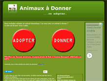 Tablet Screenshot of animauxadonner.fr